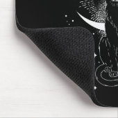 Vintages Beängstigendes Halloween-Katzenkostüm Hex Mousepad (Ecke)