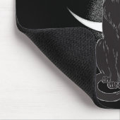 Vintages Beängstigendes Halloween-Katzenkostüm Hex Mousepad (Ecke)