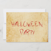 Vintages beängstigendes Halloween-Party Einladung (Vorderseite)