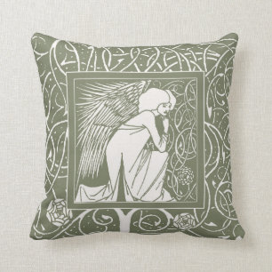 Vintages Beardsley Engelthrow-Kissen Kissen