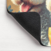 Vintages Bedlington Terrier Painting Mousepad (Ecke)