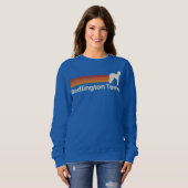 Vintages Bedlington Terrier Retro Mama Vater Sweatshirt (Vorne ganz)