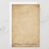 Vintages beflecktes Briefpapier-Papier 3 Briefpapier (Vorne/Hinten)