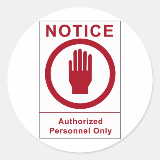 Vintages Beglaubigungsschreiben Runder Aufkleber (Vorderseite)