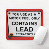 Vintages Behältnis Blei (Tetraethyl) Gaspumpenzeic Mousepad (Mit Mouse)