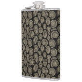 Vintages beige-fossiles Trilobit-Ammoniak-Muster Flachmann (Links)