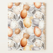 Vintages Beige Osterkaninchenrezept Planer (Rückseite)