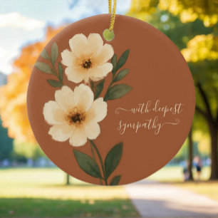 Vintages Beileid Keramik Ornament