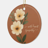 Vintages Beileid Keramik Ornament (Links)