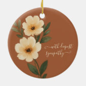 Vintages Beileid Keramik Ornament (Hinten)