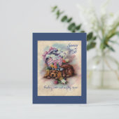 Vintages Beileid Postkarte (Stehend Vorderseite)