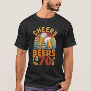 Vintages Beileid und Bier für meine 70-jährigen 70 T-Shirt