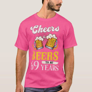 Vintages Beileid und Bier für meinen 69-jährigen G T-Shirt