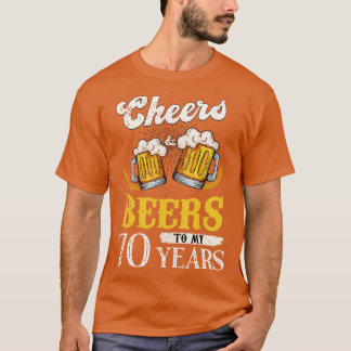 Vintages Beileid und Bier für meinen 70-jährigen G T-Shirt