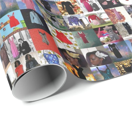 Vintages Bekleidungspapier Geschenkpapier (Rolleneckpunkt)