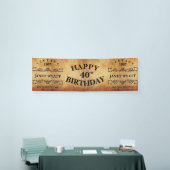 Vintages beliebiges Geburtstagsdesign Banner (Messeveranstaltung)