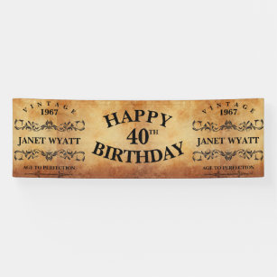 Lustige 40 Geburtstags Banner Zazzle De