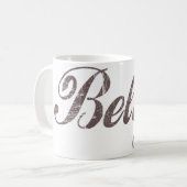 Vintages Belize Kaffeetasse (Vorderseite Links)