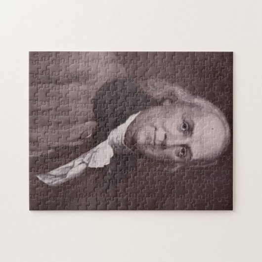 Vintages Benjamin- Franklinporträt Puzzle (Horizontal)