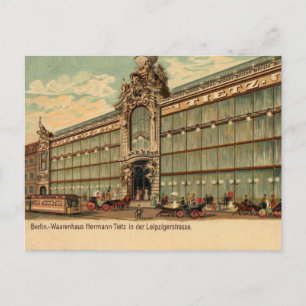 Vintages Berliner Viktorianisches Kaufhaus der 189 Postkarte