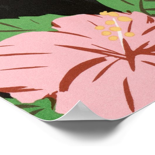 Vintages Bermuda-Poster Poster (Ecke)