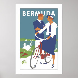 Vintages Bermuda-Reise-Plakat Poster