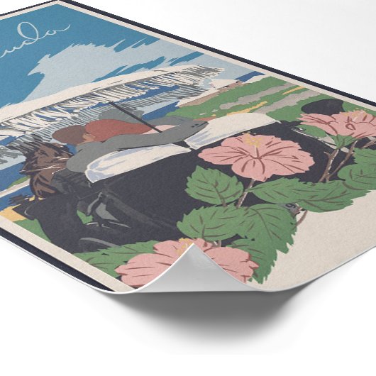 Vintages Bermuda Travel Poster (Ecke)