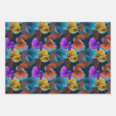 Vintages Beta-Fischmuster Geschenkpapier Set (Vorderseite)