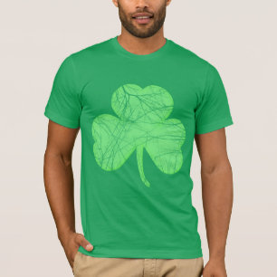 Vintages beunruhigtes Kleeblatt T-Shirt