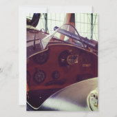 Vintages Bi-Flugzeug-Cockpit (Rückseite)