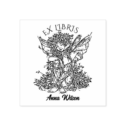 Vintages Bibliothekbuch Gummistempel (Prägung)