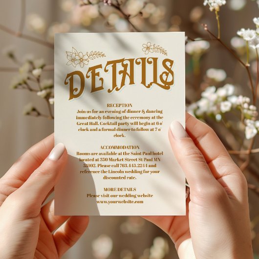 Vintages Bibliotheksbuch Begleitkarte