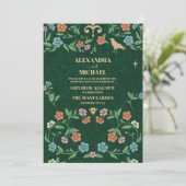 Vintages Bibliotheksbuch Einladung (Stehend Vorderseite)