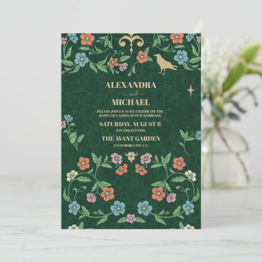 Vintages Bibliotheksbuch Einladung (Stehend Vorderseite)