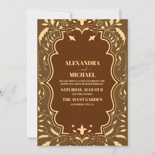 Vintages Bibliotheksbuch Einladung (Vorderseite)