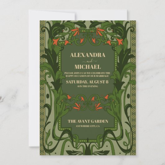 Vintages Bibliotheksbuch Einladung (Vorderseite)