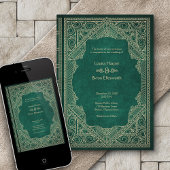 Vintages Bibliotheksbuch Einladung