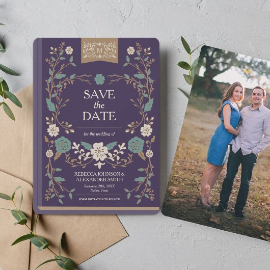 Vintages Bibliotheksbuch Save the Date