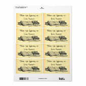 Vintages "Bibliothekslabel" (Vorne)