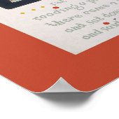 Vintages Bibliotheksposter Miss Muffett Poster (Ecke)