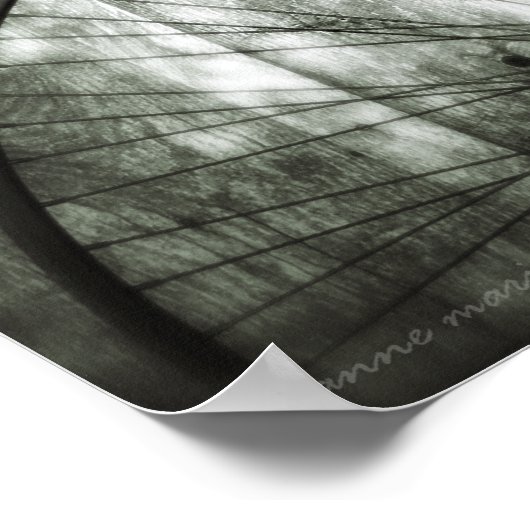 Vintages Bicycle Square Poster (Ecke)