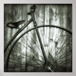 Vintages Bicycle Square Poster