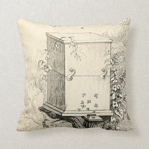 Vintages Bienen-Bienenstock-Kissen Kissen