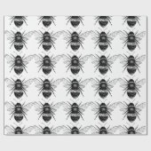 Vintages Bienen-Verpackungs-Papier Geschenkpapier (Flach)