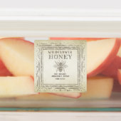 Vintages Bienenhonigglas Etiketten (Befestigt)