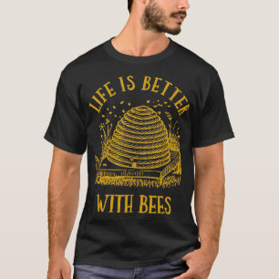 Vintages Bienenleben ist besser mit Bienen T-Shirt