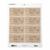Vintages Bienenlogo der Kraft (Vorne)