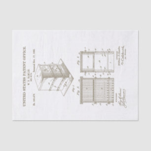 Vintages Bienenstock-Patent Vintages Gewebe Seidenpapier
