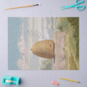 Vintages Bienenstockhaus Seidenpapier (Basteln)