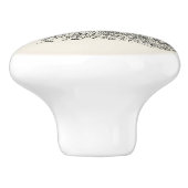 Vintages Bienenstockwerk mit Honigbienen Keramikknauf (Seitenansicht)